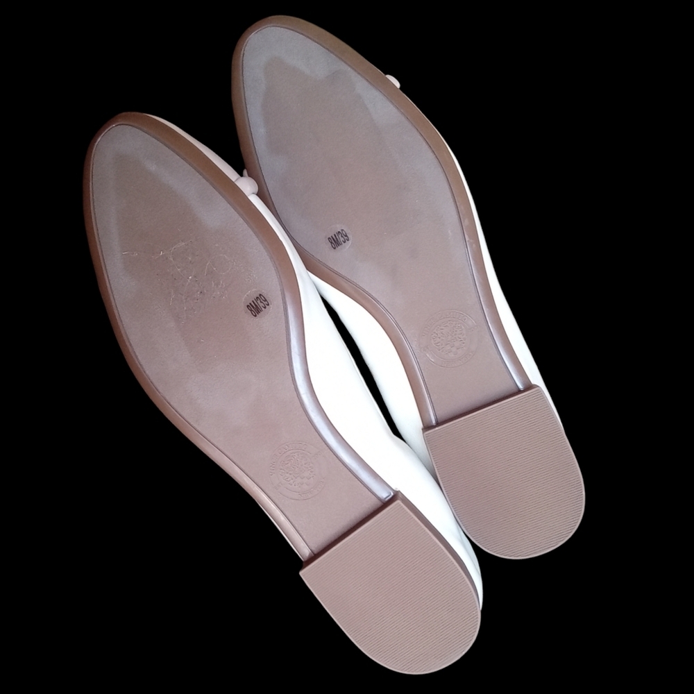 Vince Camuto Maysa Leather Bow Ballet Flats Women Size 8 - Picture 11 of 16